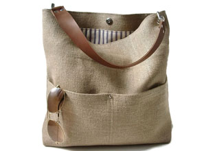 I Left My Louis at Home Jute Bag Natural 